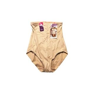 Naomi & Nicole Women's Unbelievable Comfort Plus Hi Waist‎ Brief 3X NEW Nude